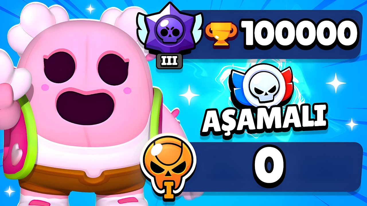 100.000 KUPALI TAKİPÇİM İLK DEFA AŞAMALI OYNUYOR! 😱 | Brawl Stars