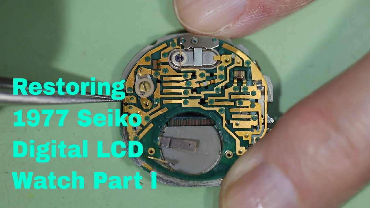 Reviving a 1977 Seiko Digital LCD Watch M154-4019 - Part I - Disassembling