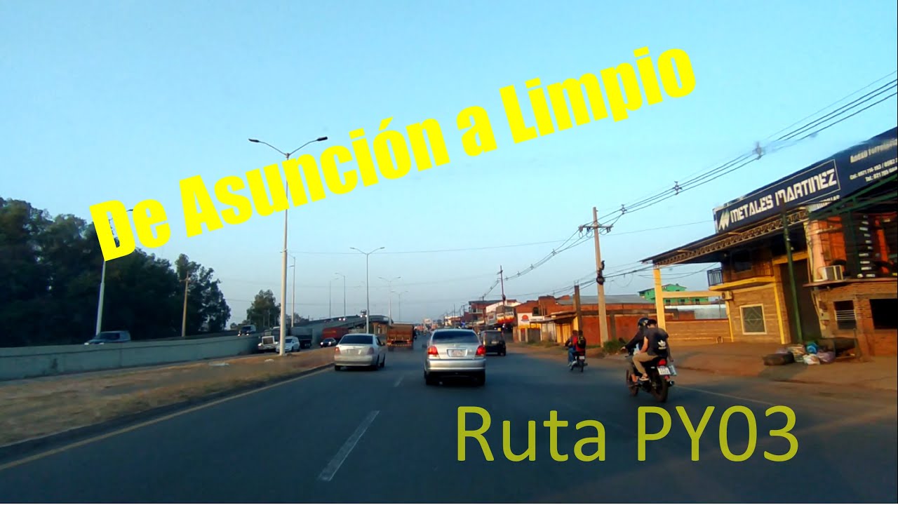 Asunción  - Limpio Ruta PY03 (Conducción en tiempo real) Driving in Paraguay