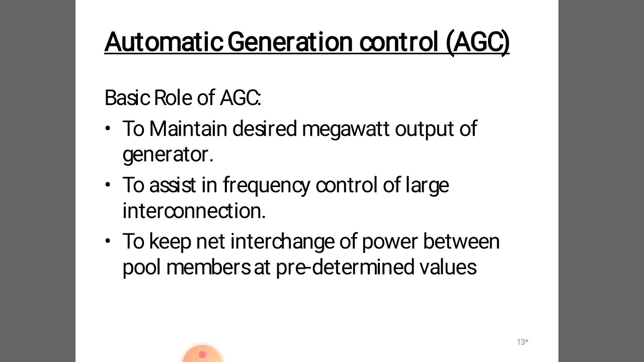 Automatic governor control system of ALFC