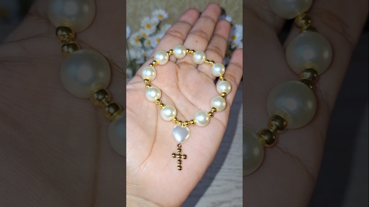 pulsera Decenario con perlas 🎀✨️ #shorts #diy #handmade #youtube #youtuber