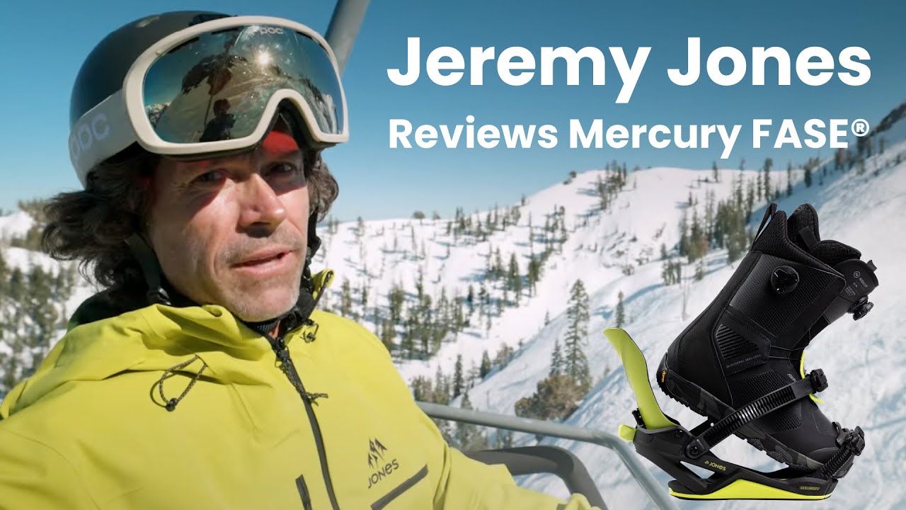 Крепления для сноуборда нового поколения? Джереми Джонс катается на Mercury FASE®