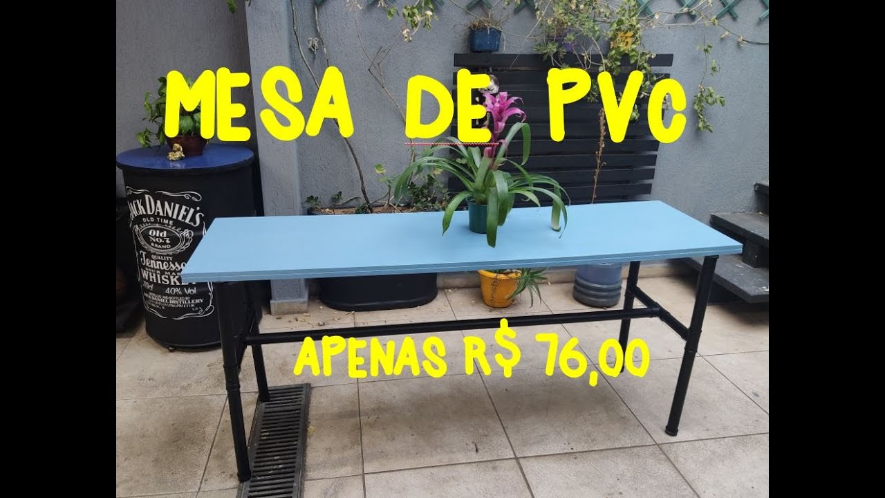 Como fazer uma mesa com cano de PVC