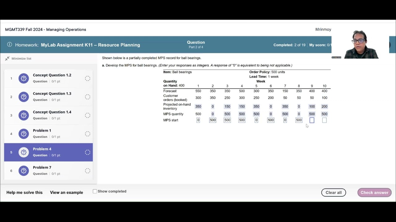 MPS Qty and ATP Inventory Calculation Procedure