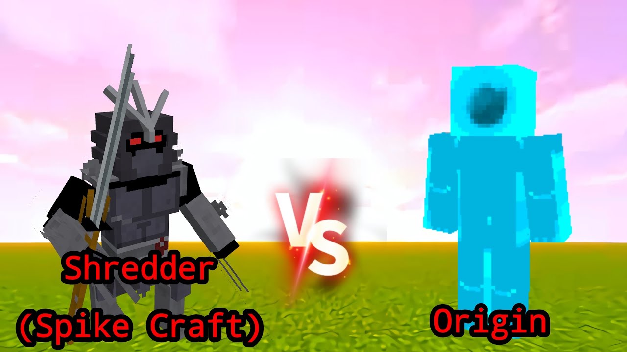 Shredder (Spike Craft) Vs Origin | Minecraft Mob Battle |