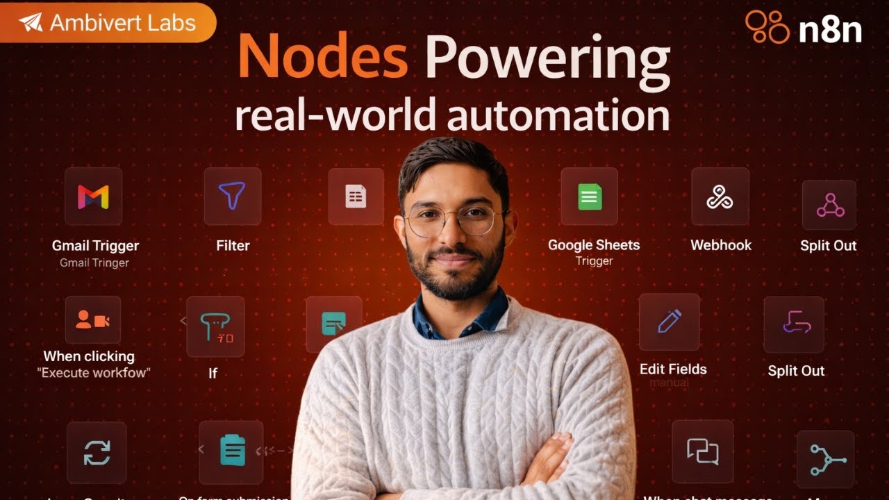 n8n tutorial |How to master n8n nodes|Automation with Triggers| Loops| Logic Nodes |HTTP Request