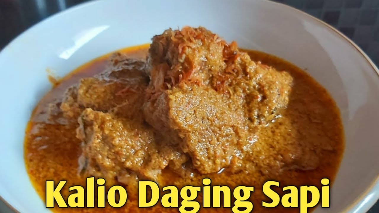 RESEP KALIO DAGING SAPI BUMBU PADANG SANGAT ENAK.
