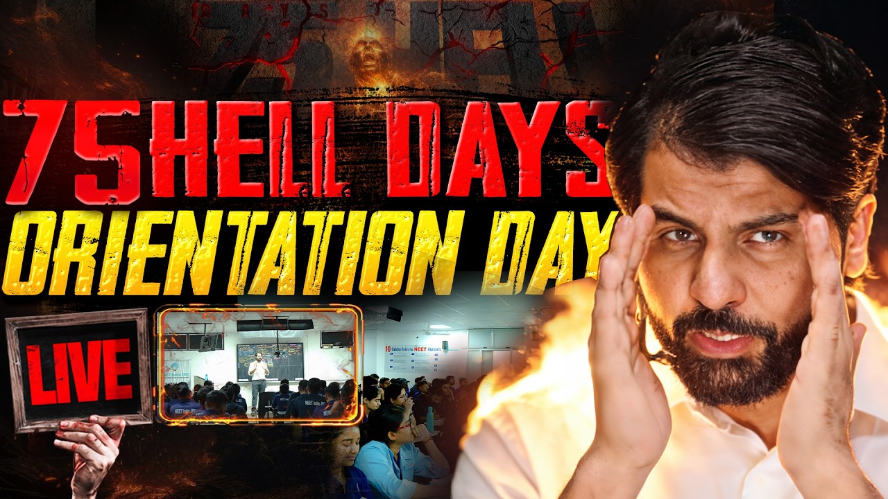 NEET 75 Hell Days Orientation Day🔥   The Hard Truth About NEET 2026 ~ ABK Sir