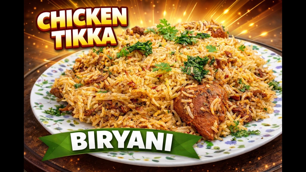 Easy Chicken Tikka Biryani Recipe | Restaurant Style at Home