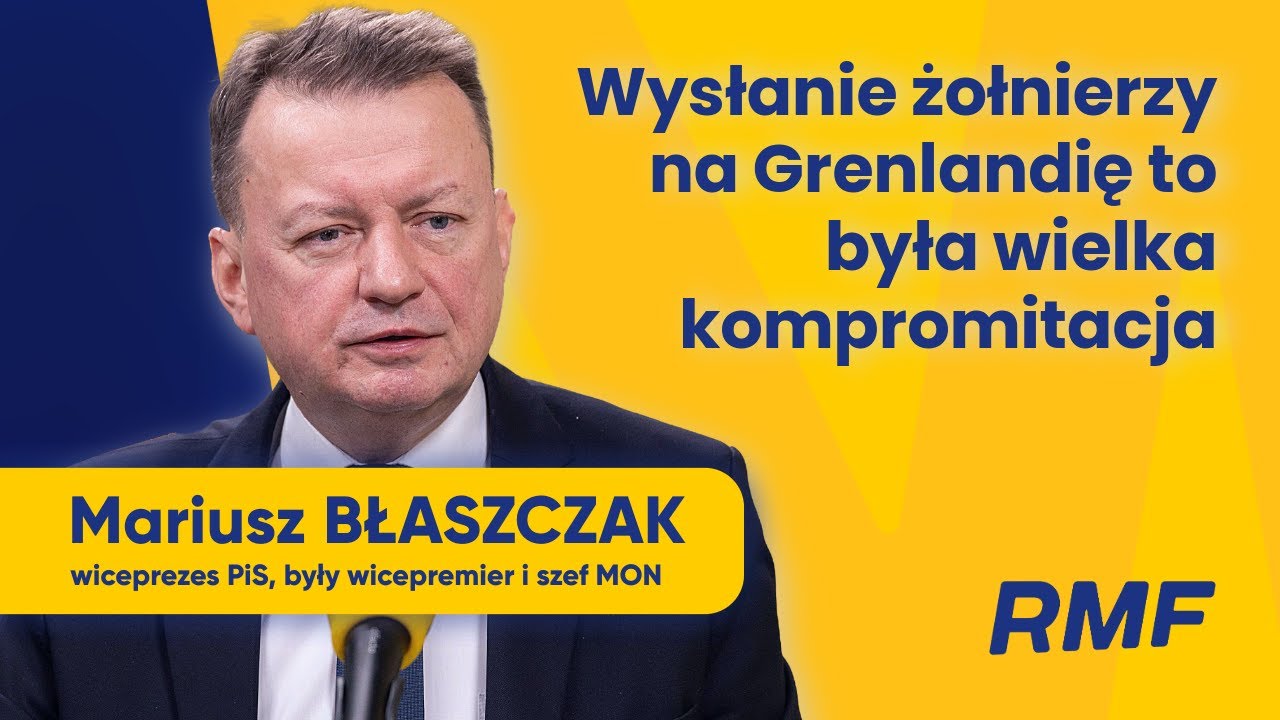 Błaszczak: Wysłanie żołnierzy na Grenlandię to była wielka kompromitacja
