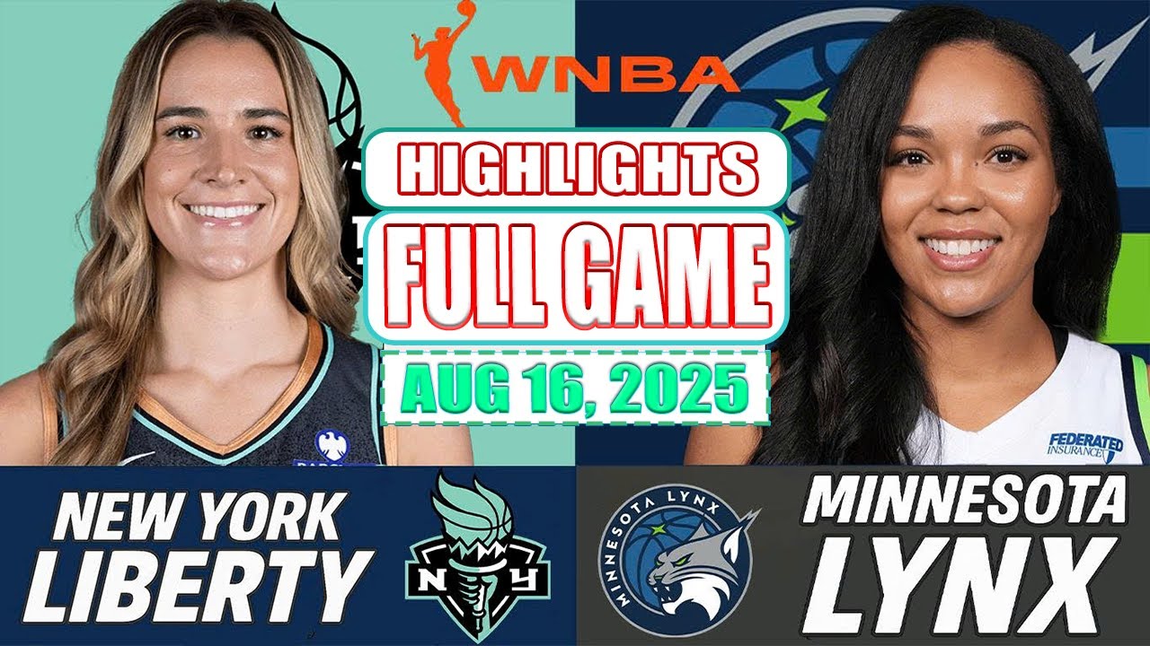 New York Liberty VS Minnesota Lynx Full Game Highlights Aug 16, 2025 WNBA Season 2025