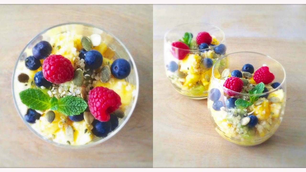 Quinoa Fruit Salad (Quick Protein Rich Breakfast!)