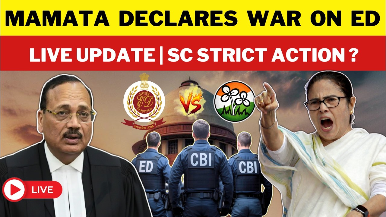 🔴SUPREME COURT LIVE | MAMATA BANERJEE DECLARES WAR ON ED ? | I-PAC CASE LIVE | #mamatabanerjee