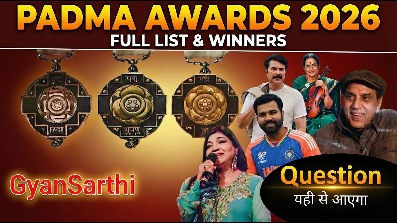 🏆 पद्म पुरस्कार 2026| नाम नहीं, काम बोलता है  | Complete Analysis & Winners