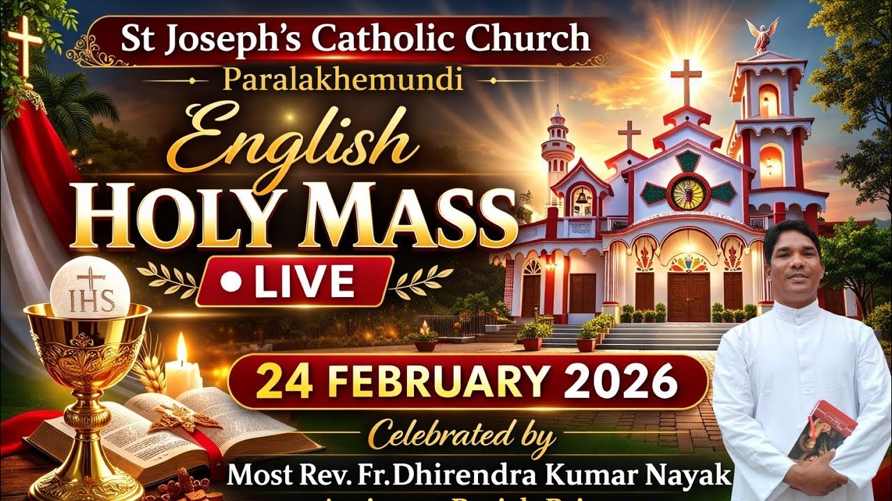 English Holy Mass Live | 24 February 2026 | St Joseph’s Catholic Church | Daily Mass