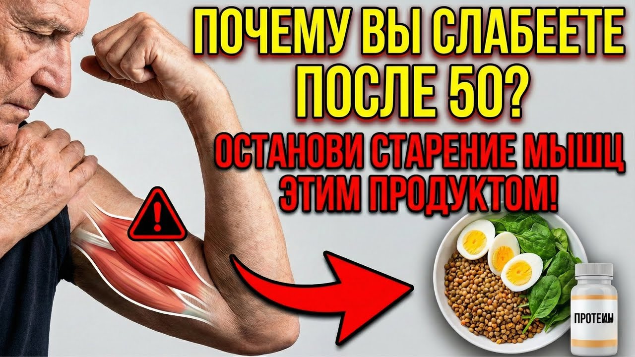 ПОСЛЕ 50 МЫШЦЫ ИСЧЕЗАЮТ БЫСТРЕЕ — ДОБАВЬ ЭТО В РАЦИОН УЖЕ СЕГОДНЯ!