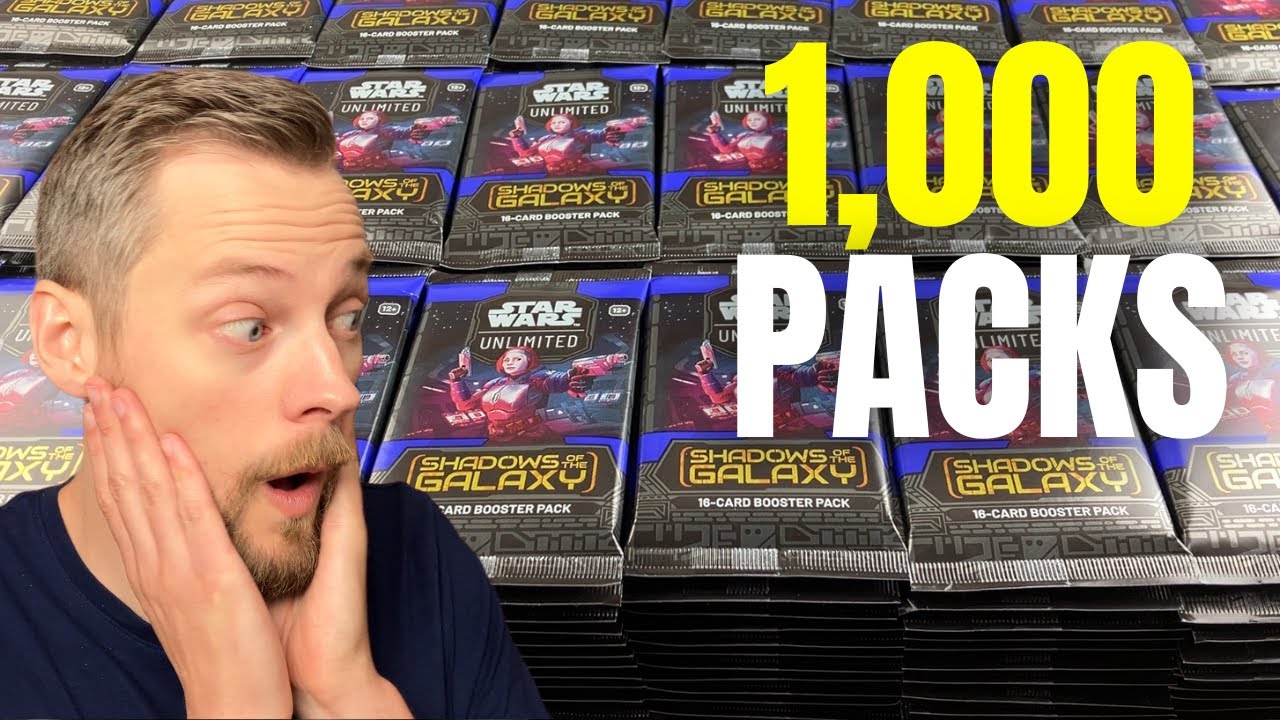 Opening 1,000 Packs of Star Wars: Unlimited Shadows of the Galaxy