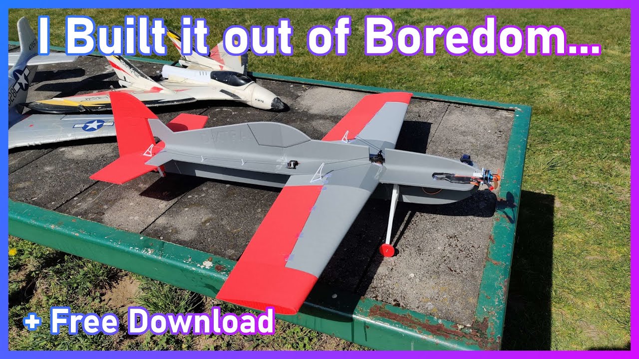 I was bored, so i built a Plane | XTR-33 3D Printed RC Plane (+Download)