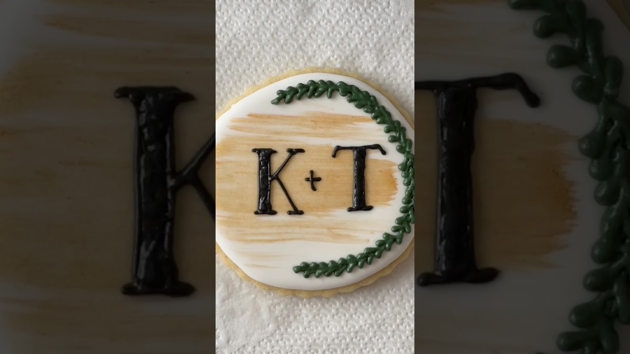 Create a royal icing wedding cookie with me!💕 