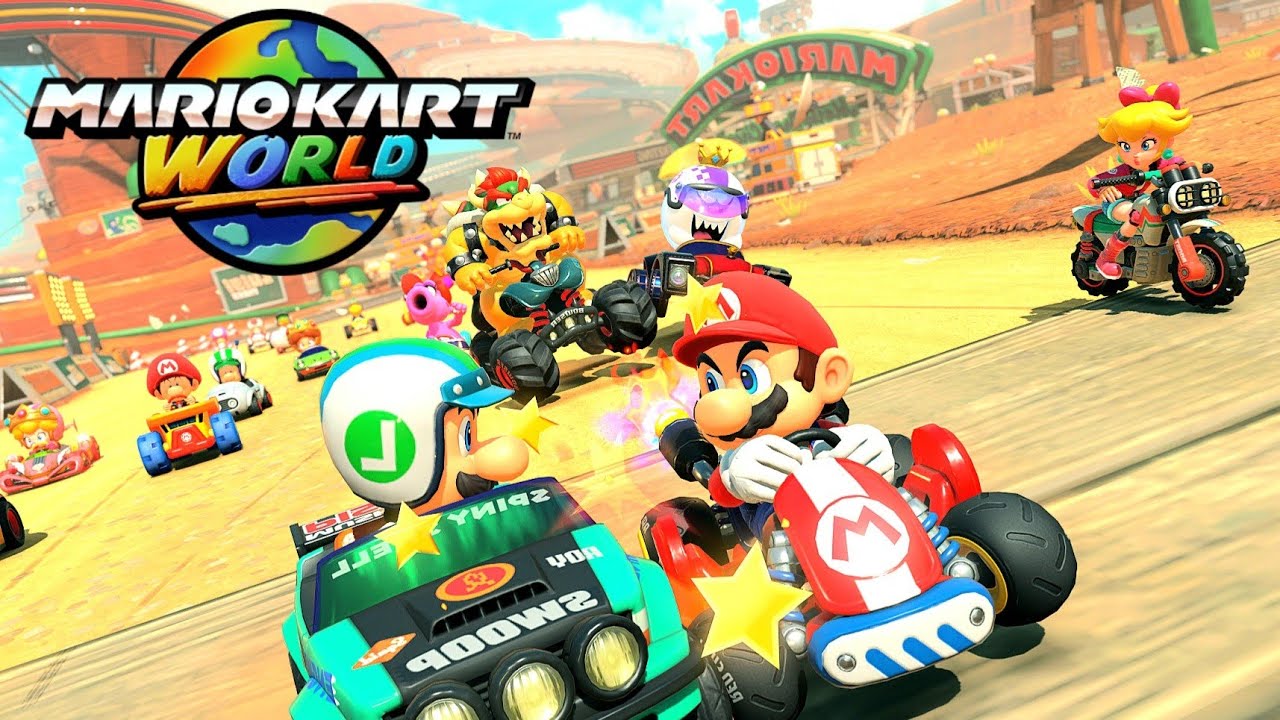 Mario Kart World - New Gameplay (Free Roam, Cups, 2 Player) [4K]