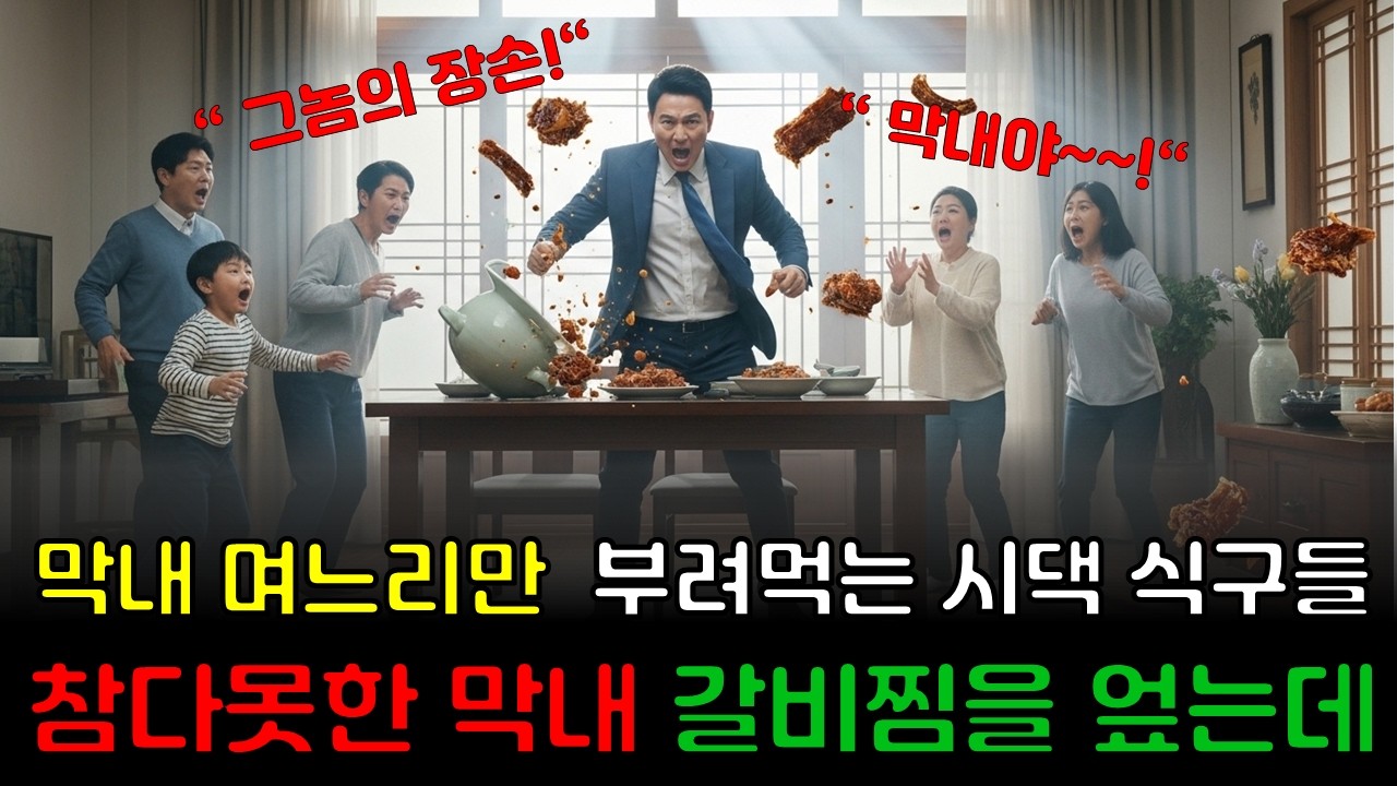 집안 살림 다 책임지는 막내네 딸을 차별한 시어머니 앞에서 밥상 엎어버린 막내 아들, 오늘부로 자식 관둔다며 선언하는데.... ㅣ고부갈등ㅣ감동사연ㅣ복수사연