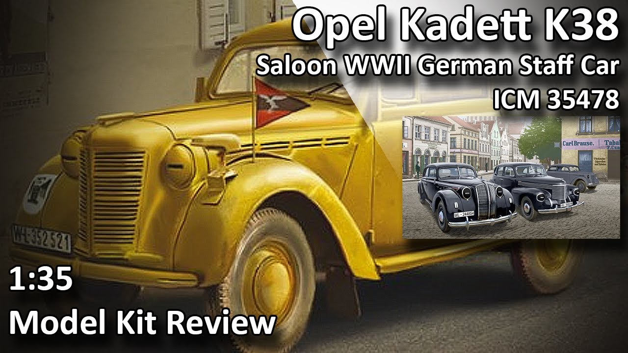 Opel Kadett K38 Saloon ICM 1/35 Model Kit Review