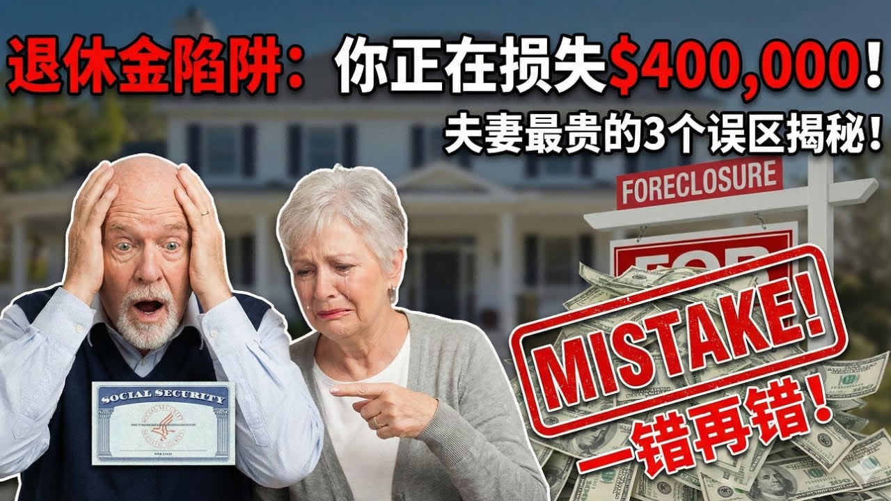 &ldquo;我配偶能拿我社安金一半&rdquo;？美國夫妻最貴的3個退休誤區！一錯就是幾十萬美元！#美国 #社安金 #移民 #养老金 #退休金