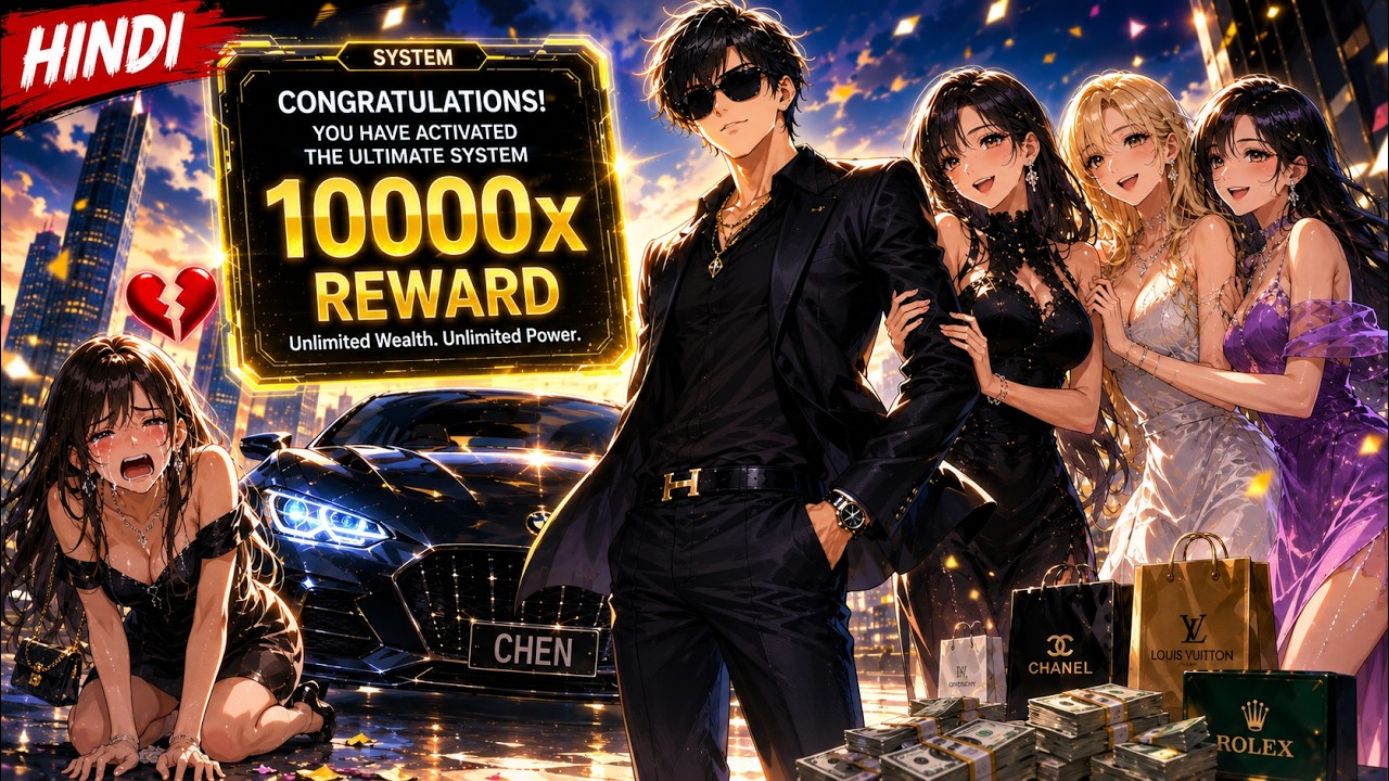 My Girlfriend Left Me Poor, Then My 10,000x Money Reward system activated🔥💸🔥! Manga Recap In Hindi