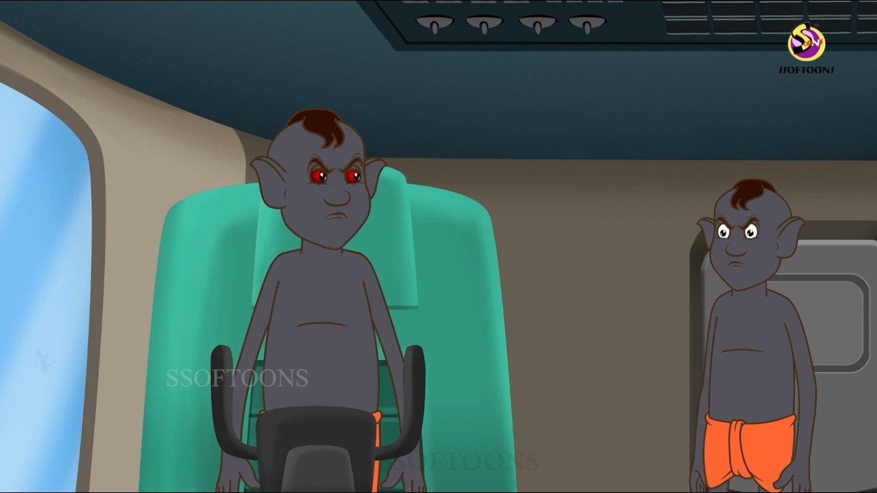 लूल्लू का खतरनाक हमशक्ल | funny horror cartoon | Cartoon Stories | Hindi Kahani | Kahaniya