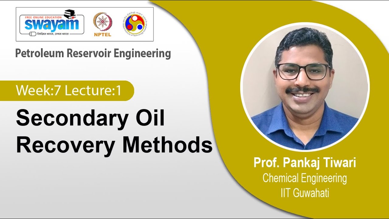 Lec 18: Secondary Oil  Recovery Methods