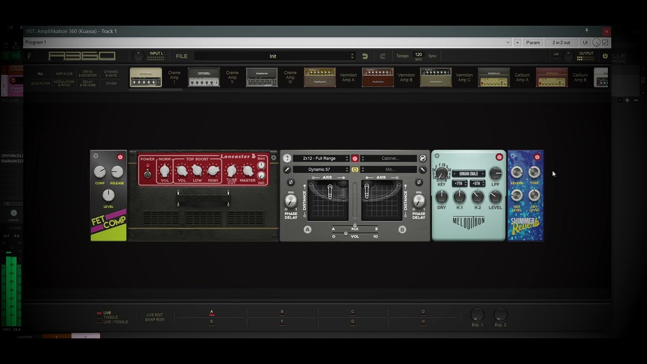 Efektor Meloditron in Amplifikation 360 - Ambient Tone