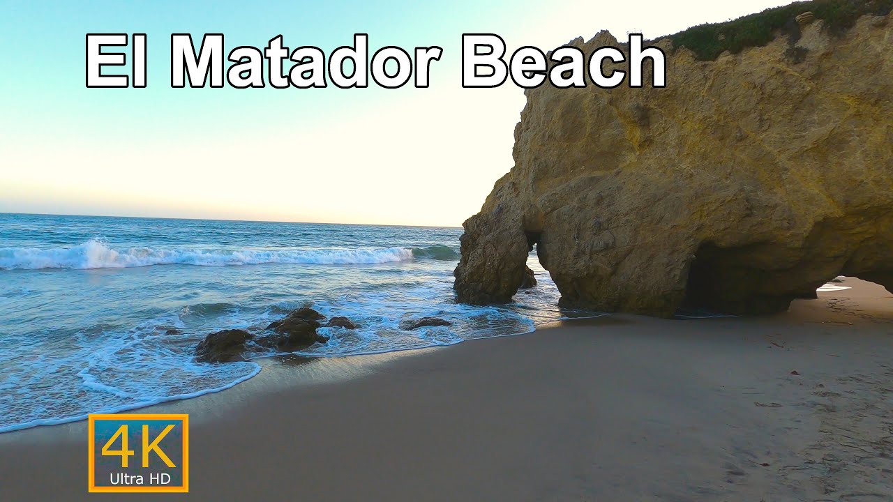 El Matador Beach - Malibu Walking Tour -  Sunset『4K』