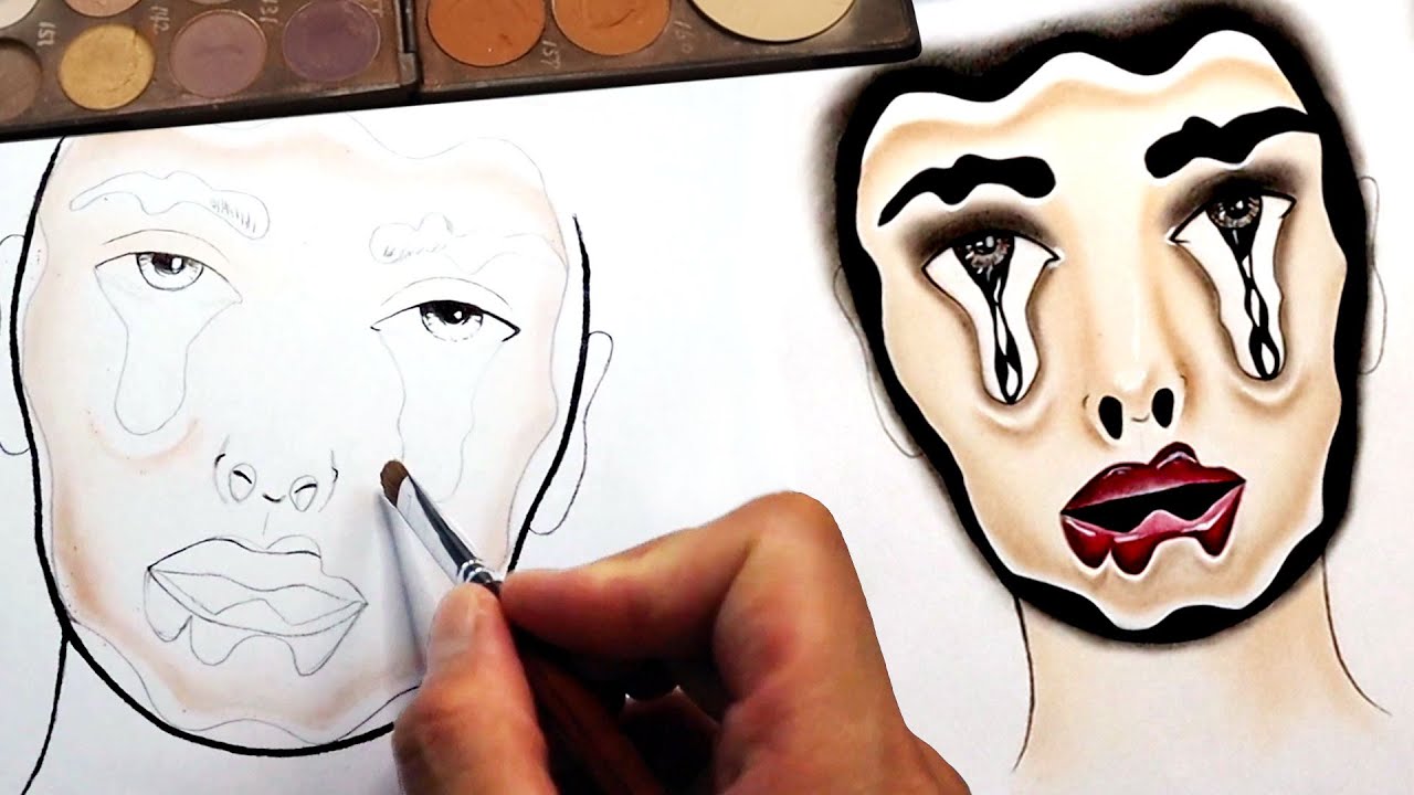 Melting Face Chart Tutorial  ||  Lawrence Fan Makeup