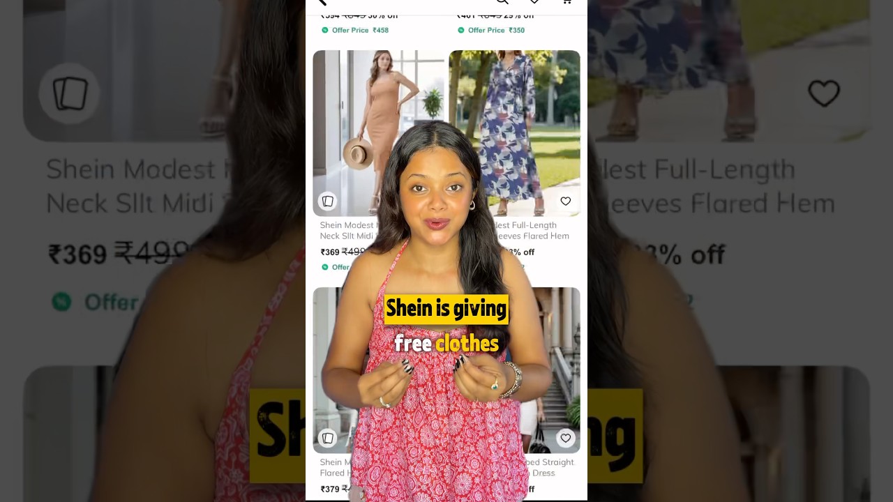 ✨ Shein is giving FREE clothes! 😍#shein #free #ytshorts #yt