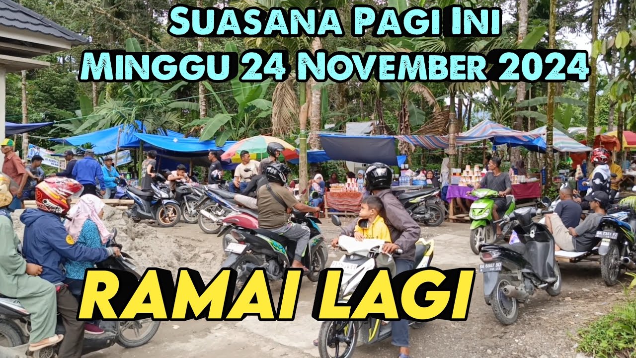SUASANA MINGGU PAGI 24 NOVEMBER, TAMU SUDAH MULAI BERDATANGAN DARI BERBAGAI DAERAH
