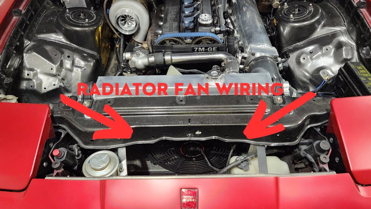 How to wire up an electric radiator fan on an Mk3 Supra