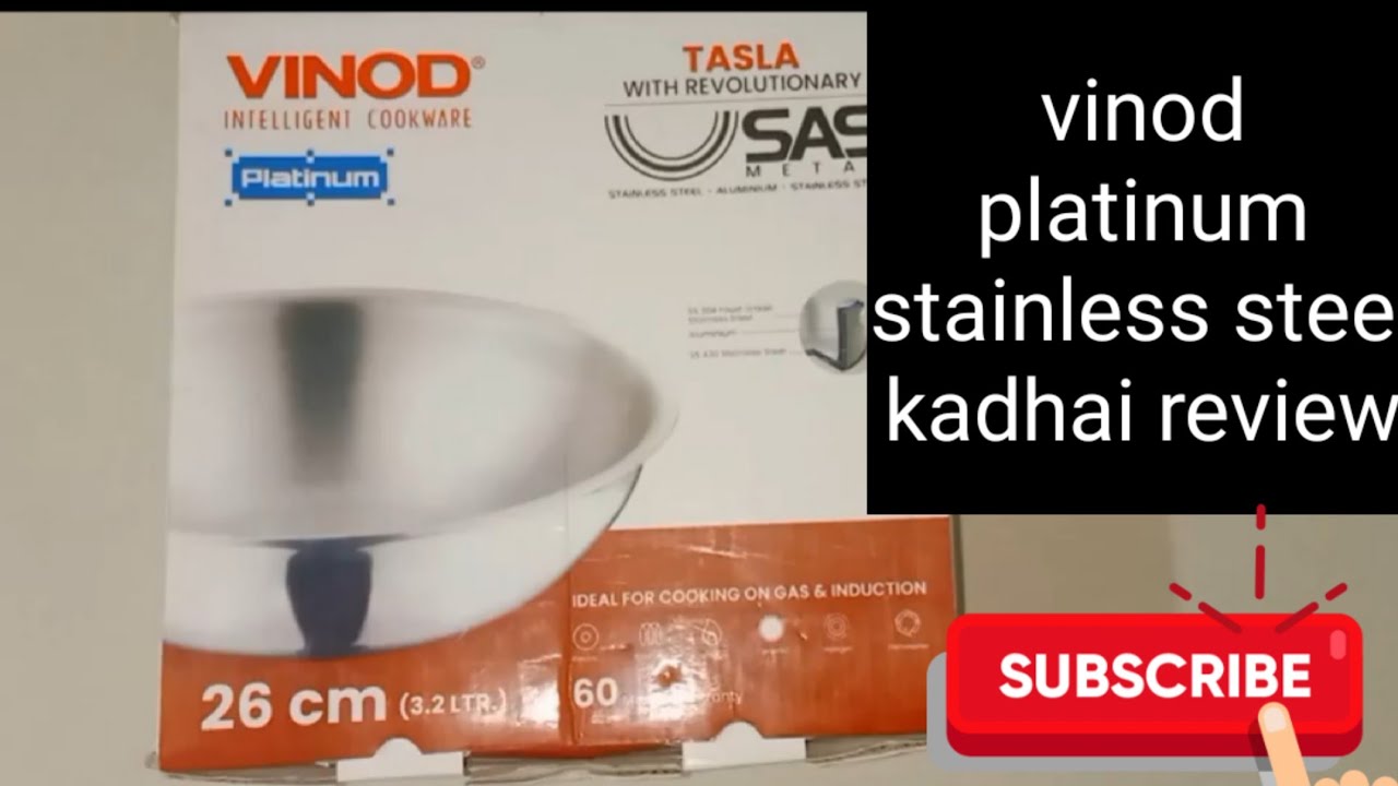 Vinod platinum stainless steel tasla unboxing video #vinodkadhai #vinodplatinumtasla