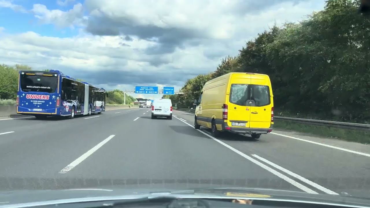 Enjoy Ihr of Relaxing Drive on the Autobahn in Germany in 4K 30fps 
