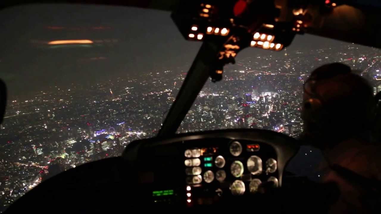 Tokyo by night - Views from a helicopter - Friday, 12 July 2013