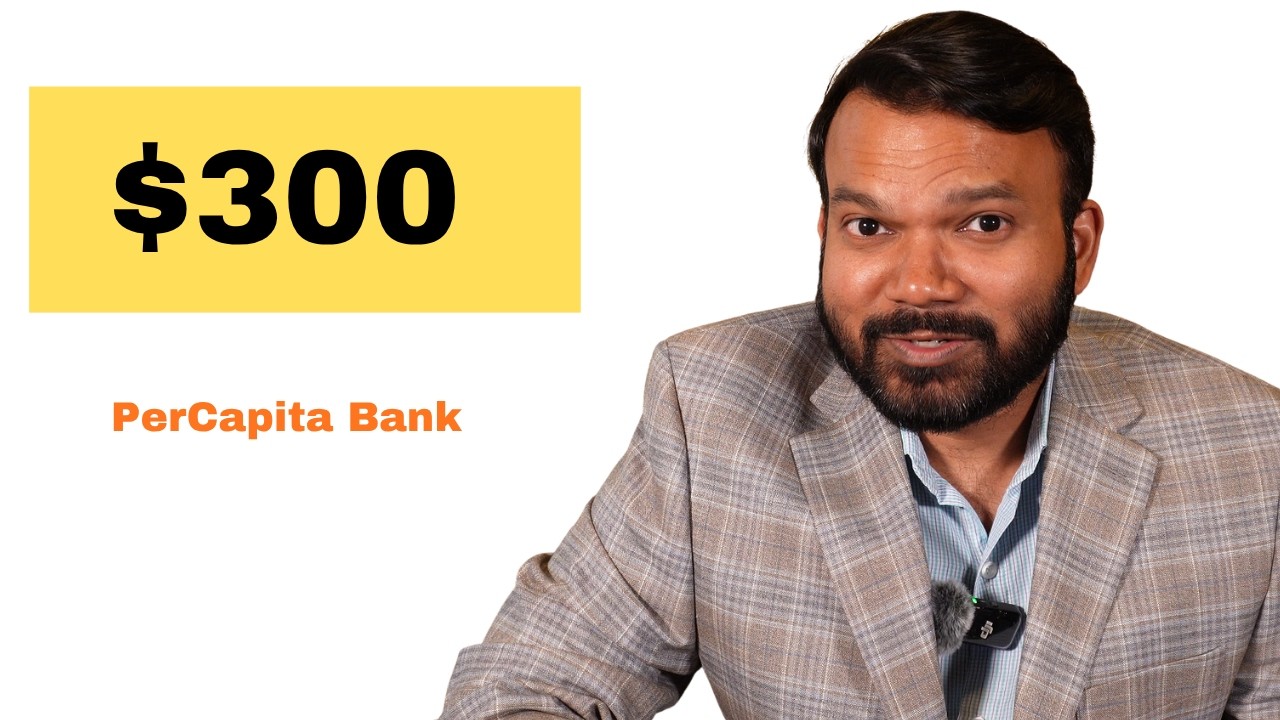 Easy Bonus ! How to get $300 ($25/month) bonus from Per capita bank!