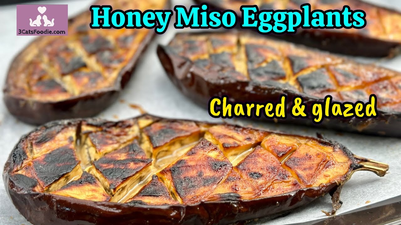 Honey Miso glazed Eggplant (so simple!)