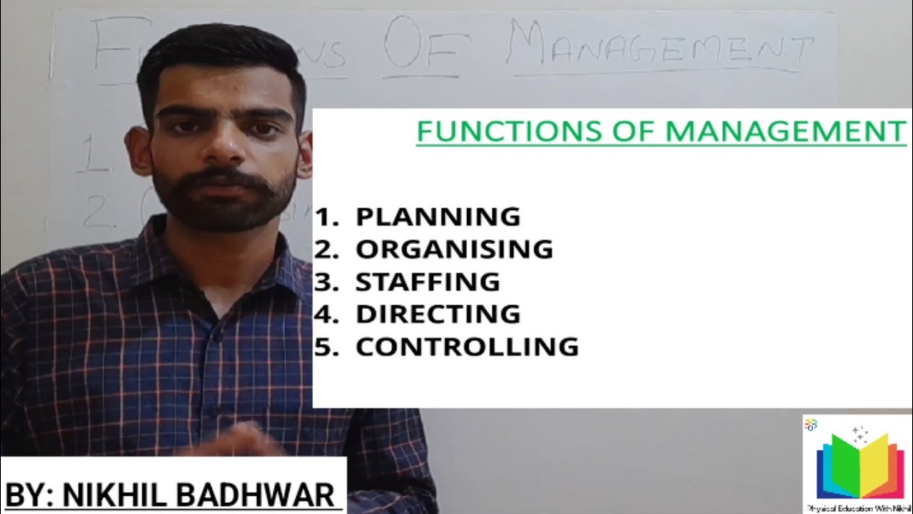 Functions of Sports Events Management( Planning, Organising, Staffing, Directing & Controlling )