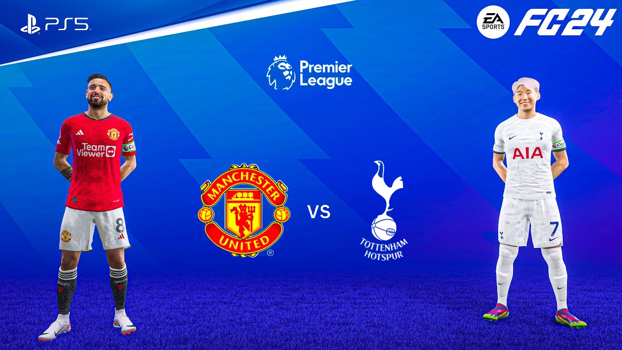 FIFA 24 - Manchester United vs Tottenham hotspur | Premier League 23/24 Full Match | PS5™ [4K60]