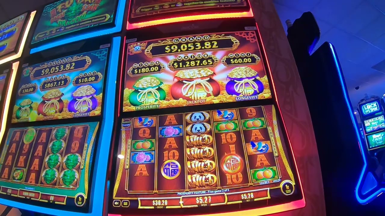 Fu Dai Lian Lian Panda Slot Machine Play Bonuses Free Games!
