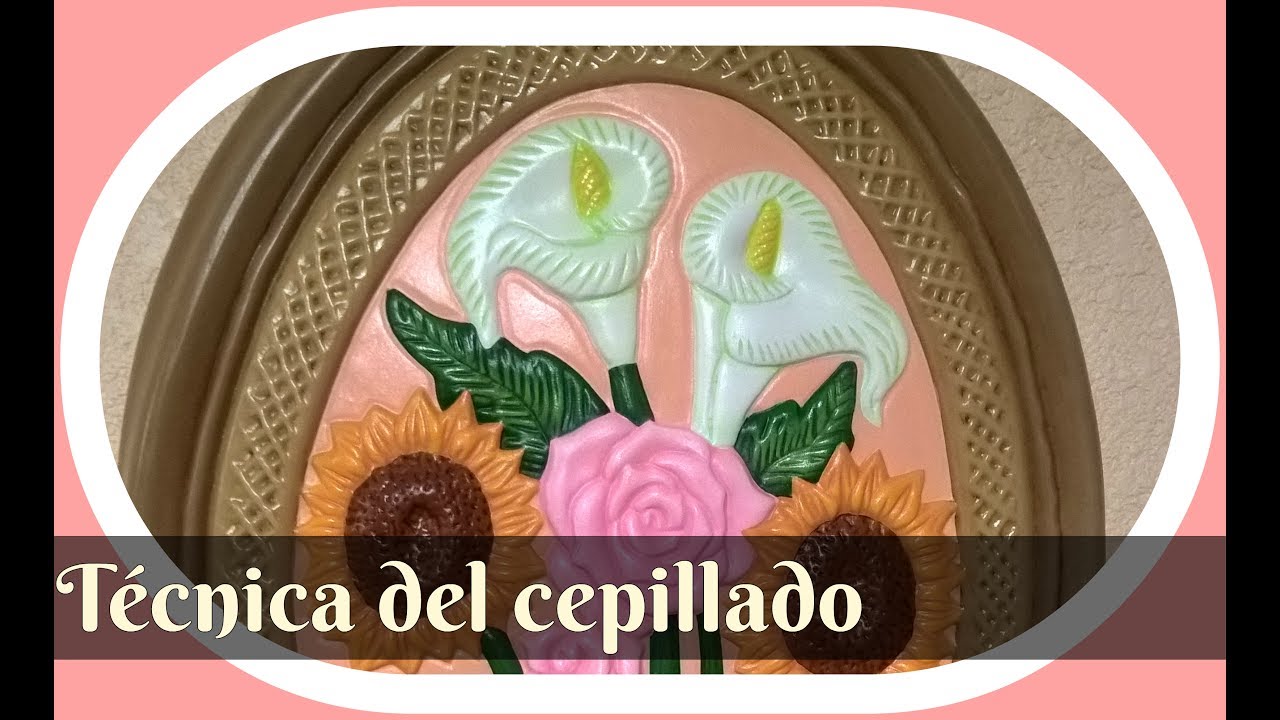 Pinta cerámica: Medallón con flores