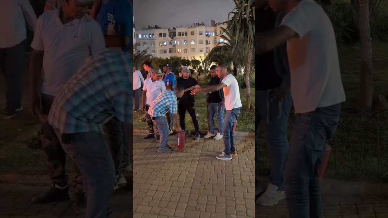 عاجل من كازا ... هادشي خطير جدا ..شباب متهور دارو شوعالة كبيرة وسط جردة بالحي الحسني