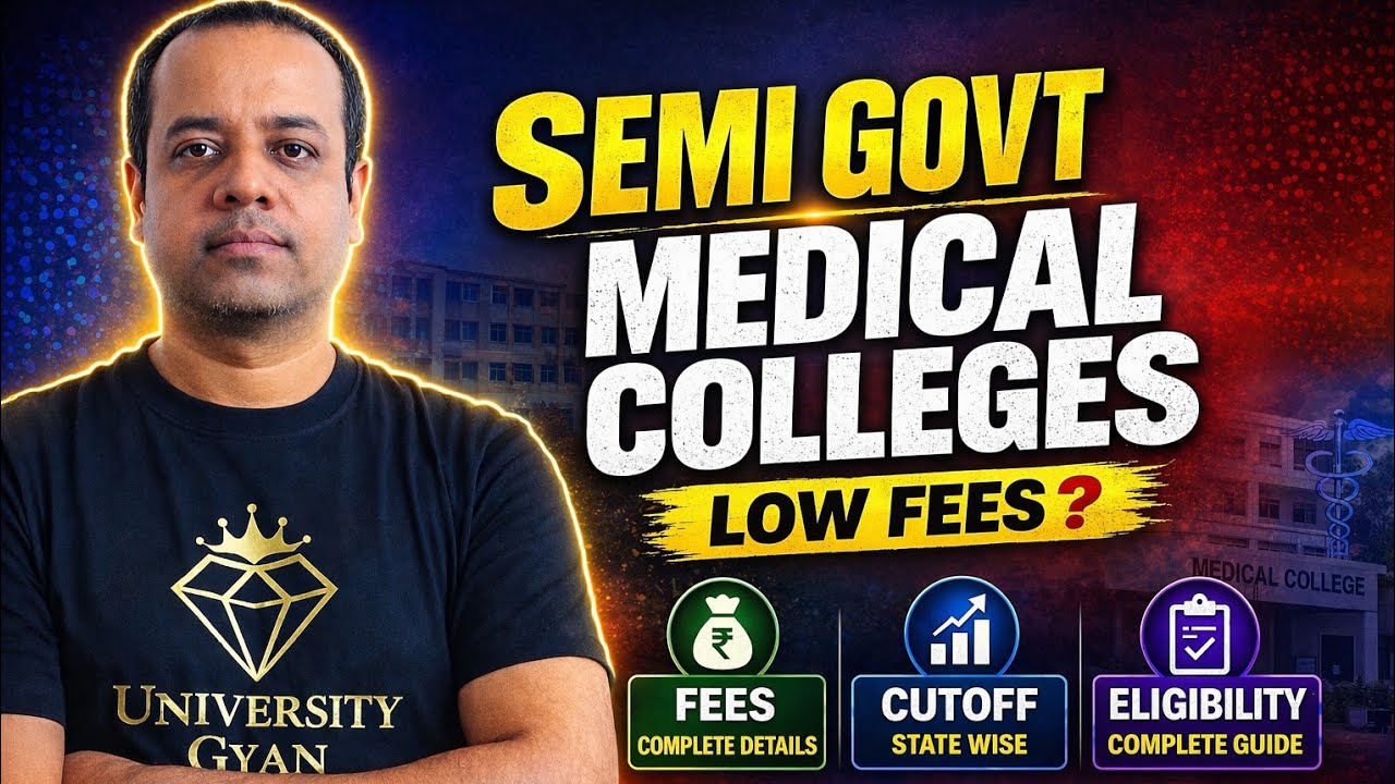 Semi Government Medical Colleges In India | Fees, Cutoff, State Counselling | NEET 2026 |