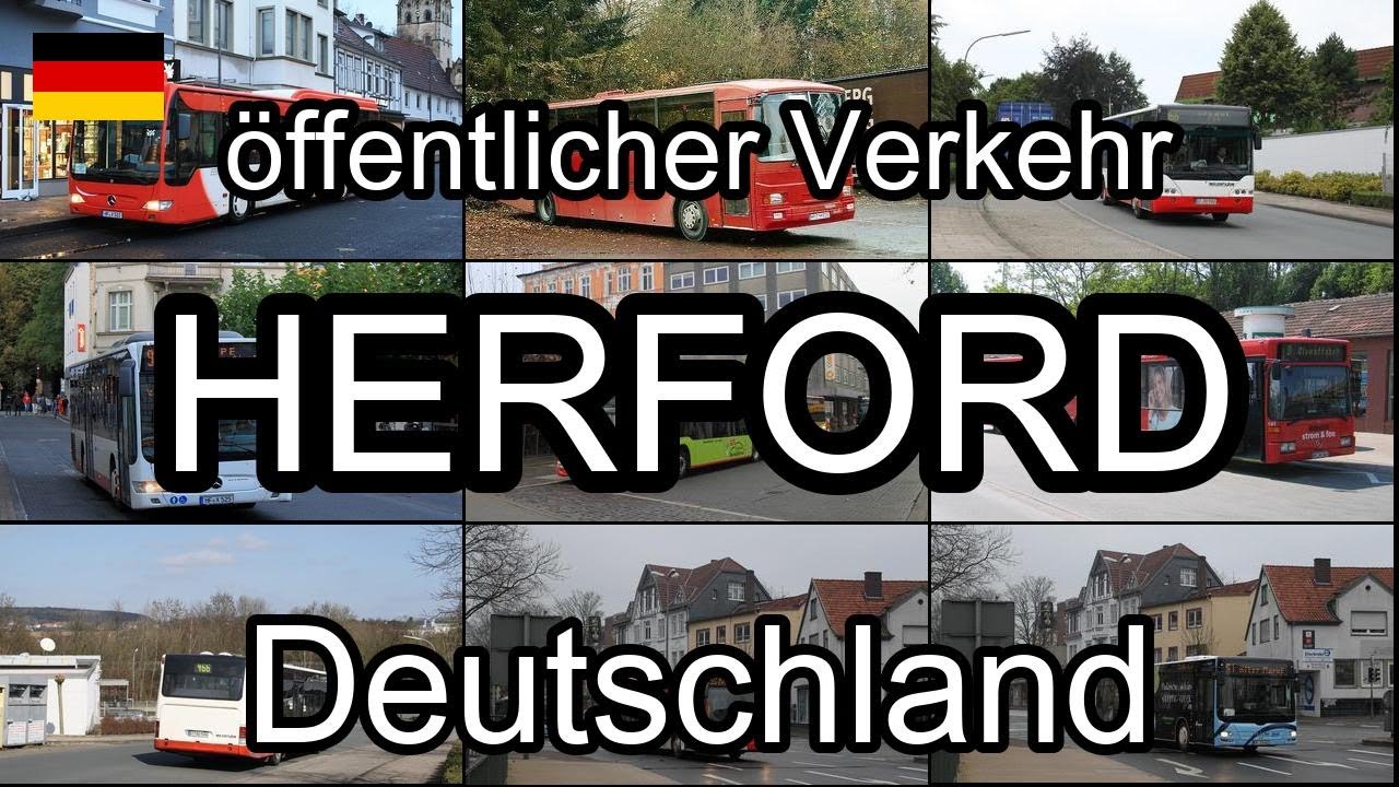 Herford, Deutschland. öffentlicher Verkehr