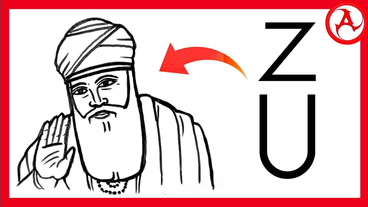 How to Draw Guru Nanak Dev Ji | Guru nanak drawing very easy step by step