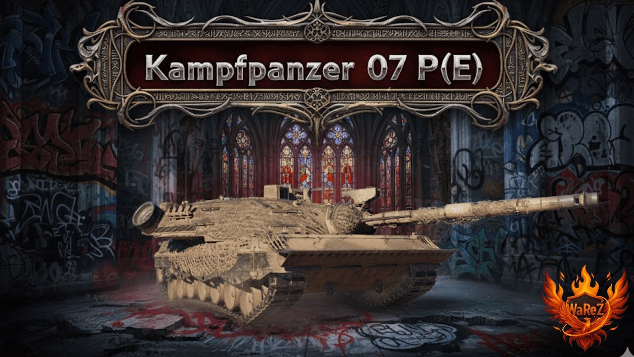 Kampfpanzer 07 P(E) отметки в чудо рандоме (91.5%)